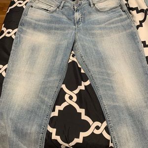 Women’s Silver Capri pants